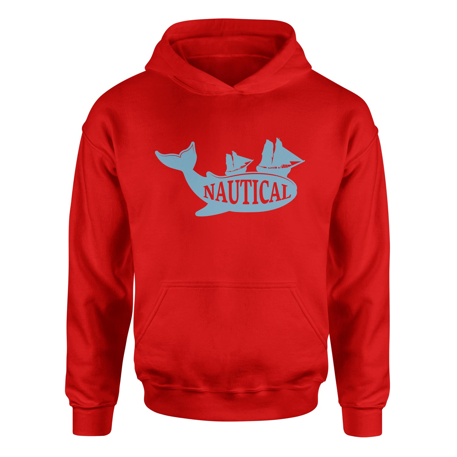 Nautical Denizci Hoodie L - Kırmızı