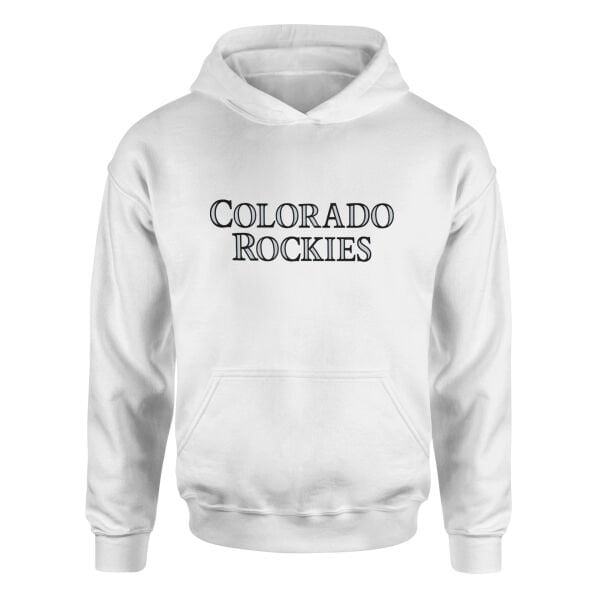 Colorado ROCKIES Hoodie XL - Beyaz