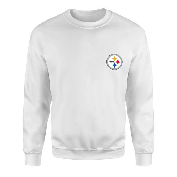 Pittsburgh Steelers Sweatshirt S - Beyaz