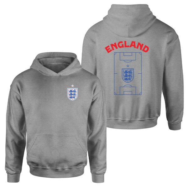 İngiltere Dünya Kupası 2026 Hoodie L - Gri