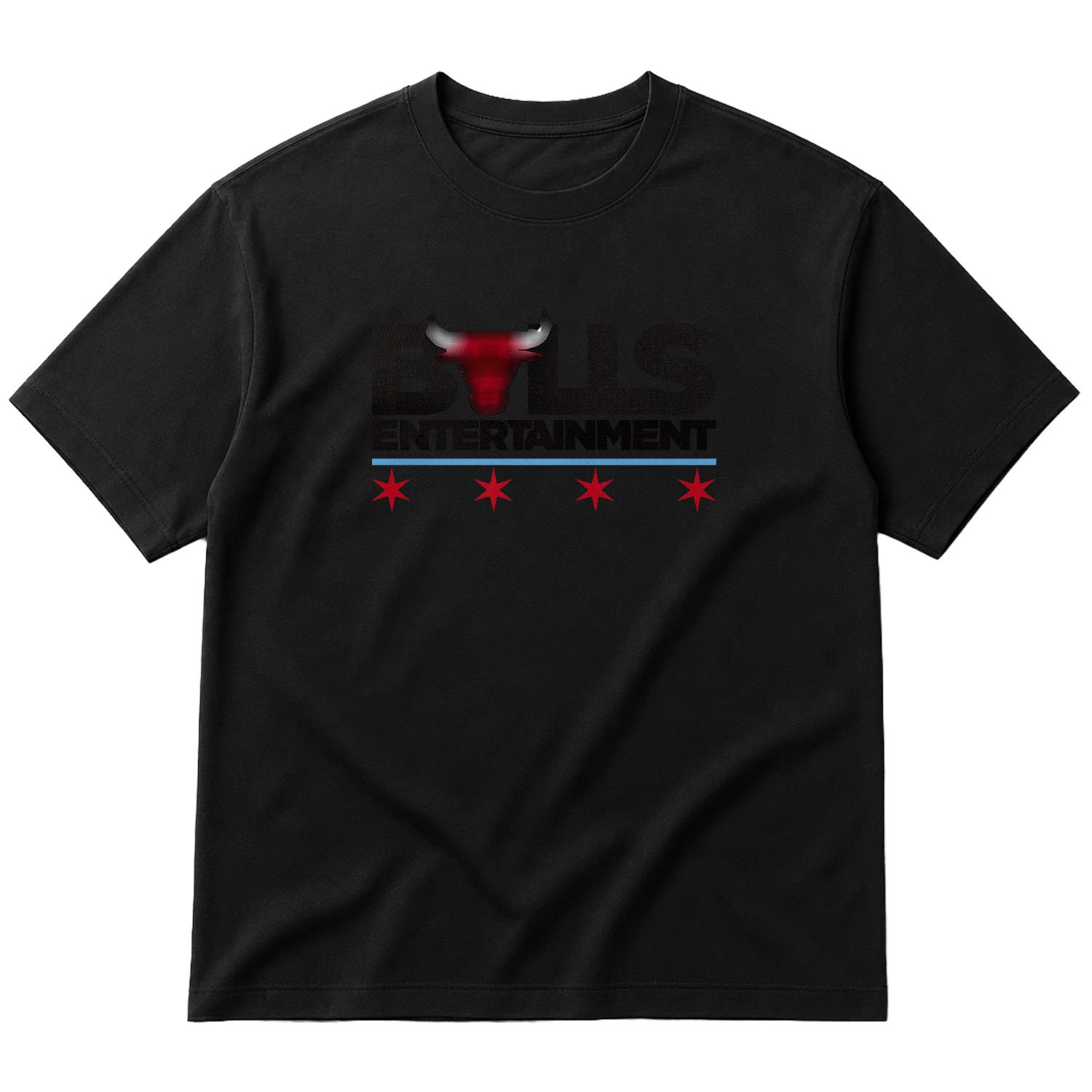 Bulls Entertainment Oversize Tişört L - Siyah
