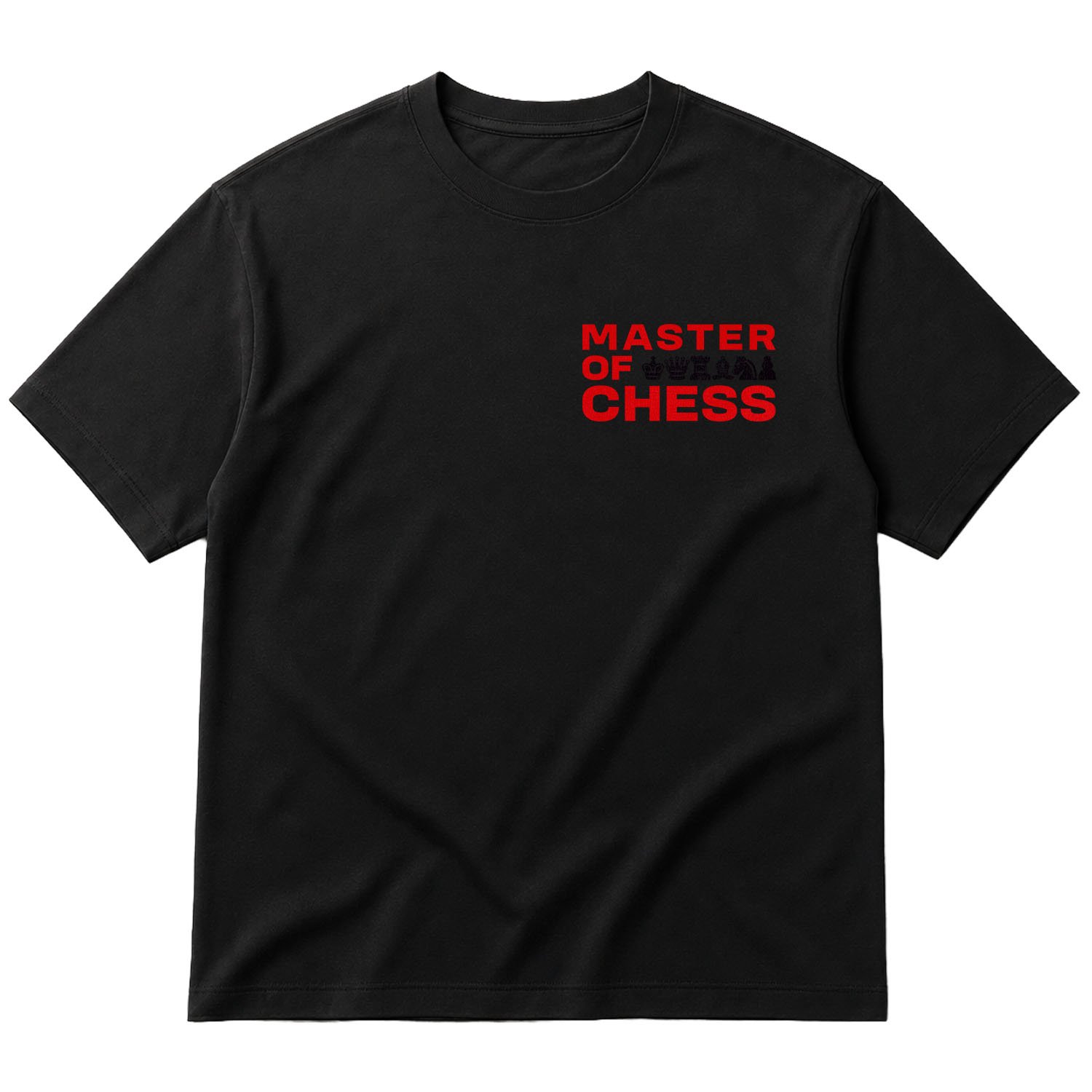 Master of Chess Oversize Tişört S - Siyah
