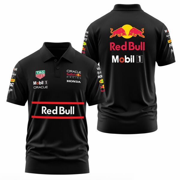 Red Bull Racing Teamline 2025 Polo Tişört L - Siyah