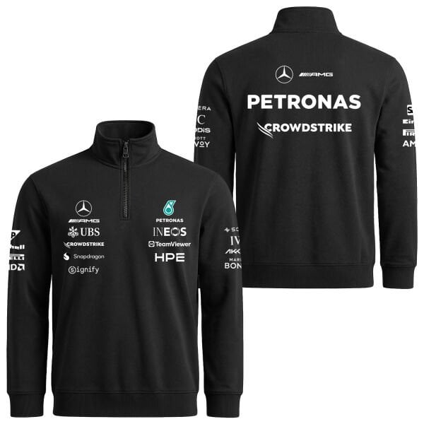 Mercedes AMG Petronas 2026 Teamline Yarım Fermuarlı Sweatshirt