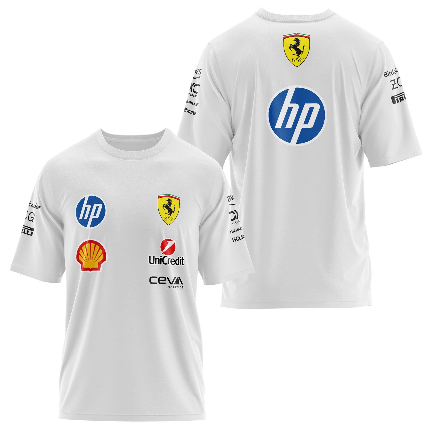 Scuderia Ferrari 2025 Black Oversize Tişört
