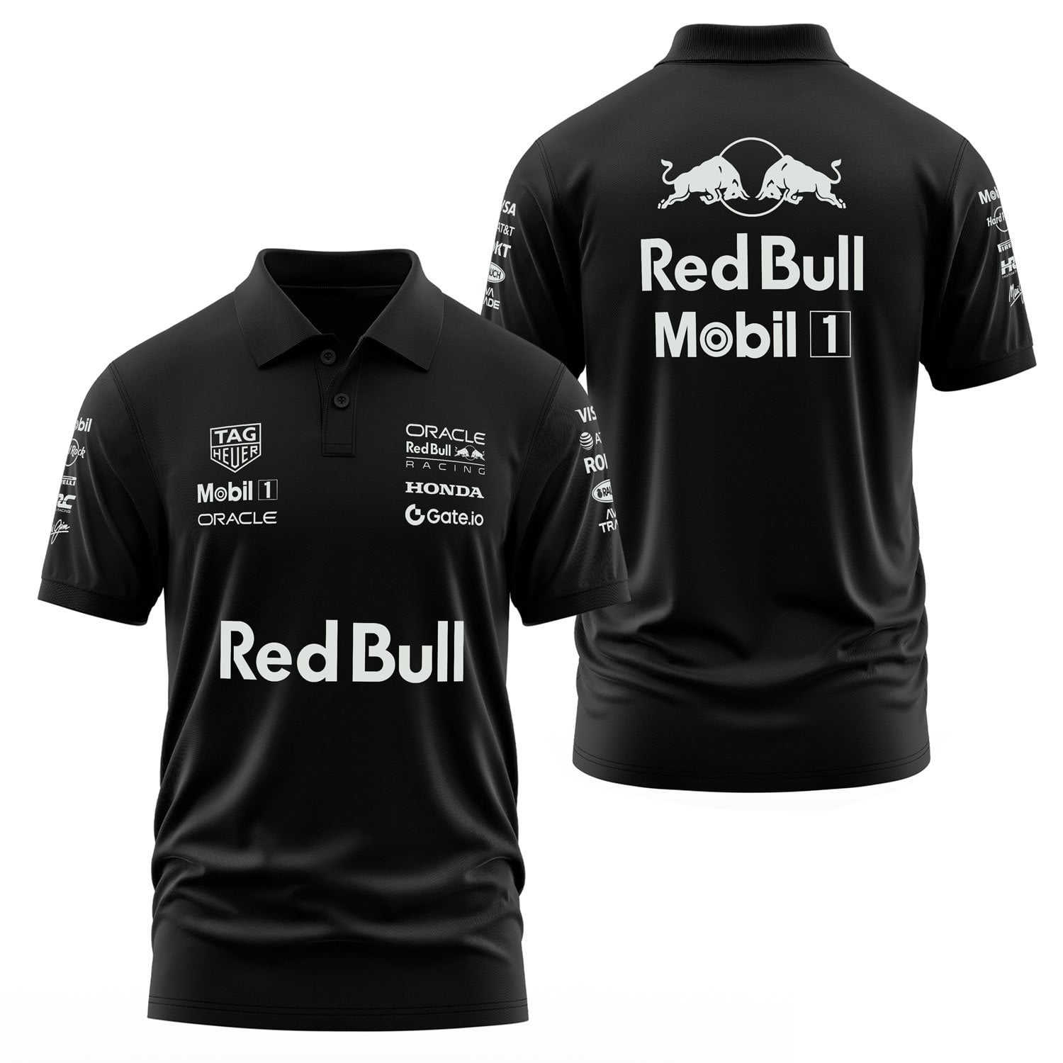 Oracle Red Bull Racing 25 SLVR Polo Tişört L - Siyah