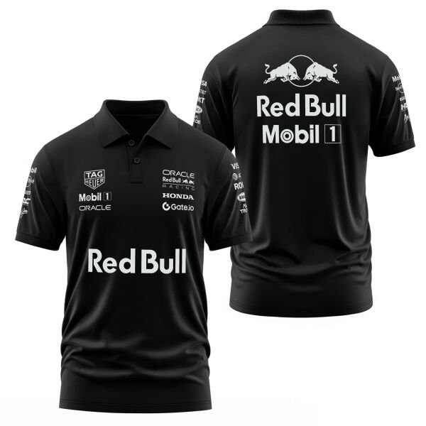 Oracle Red Bull Racing 25 SLVR Polo Tişört L - Siyah
