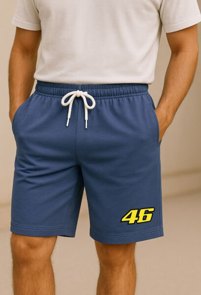 Rossi 46 Yellow Power Basic Şort XXL - İndigo Mavisi