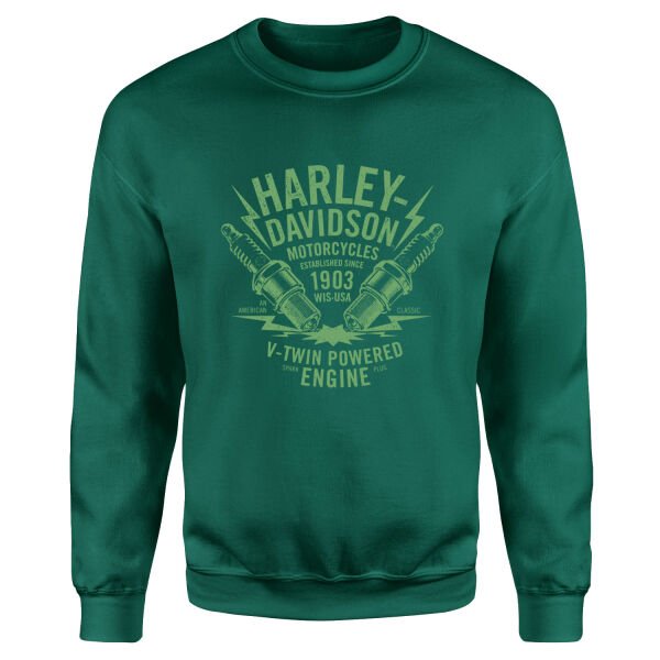 Harley-Davidson XII Sweatshirt XL - Nefti Yeşili