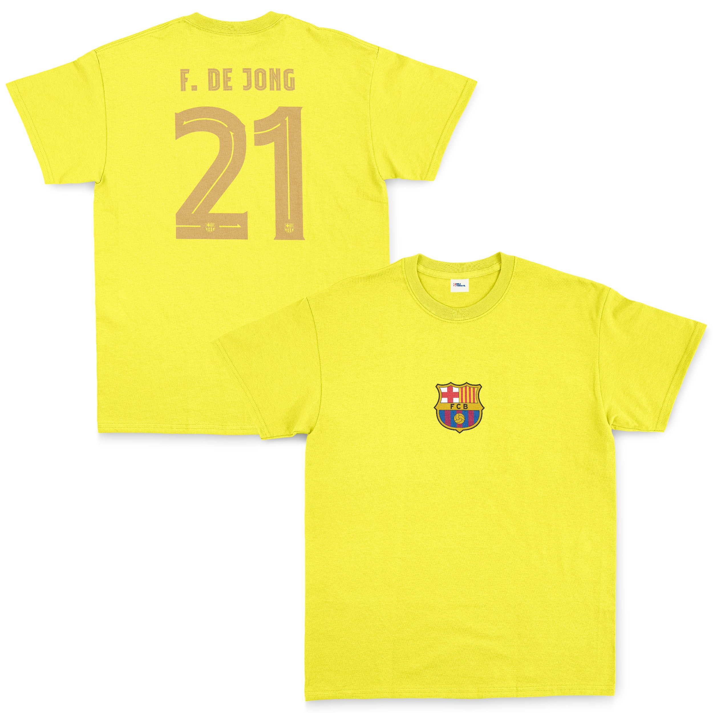 De Jong Barcelona Forma Tişört XXL - Sarı