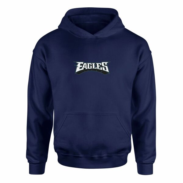 PHI EAGLES Iconic Hoodie S - İndigo Mavisi