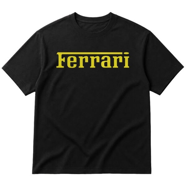 Ferrari Yellow Oversize Tişört