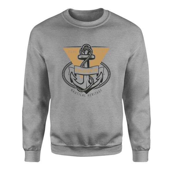 Skipper Denizci Sweatshirt M - Gri