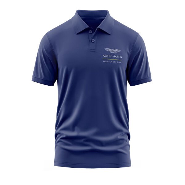 Aston Martin Racing Polo Tişört S - İndigo Mavisi