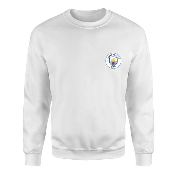 Manchester City Sweatshirt L - Beyaz