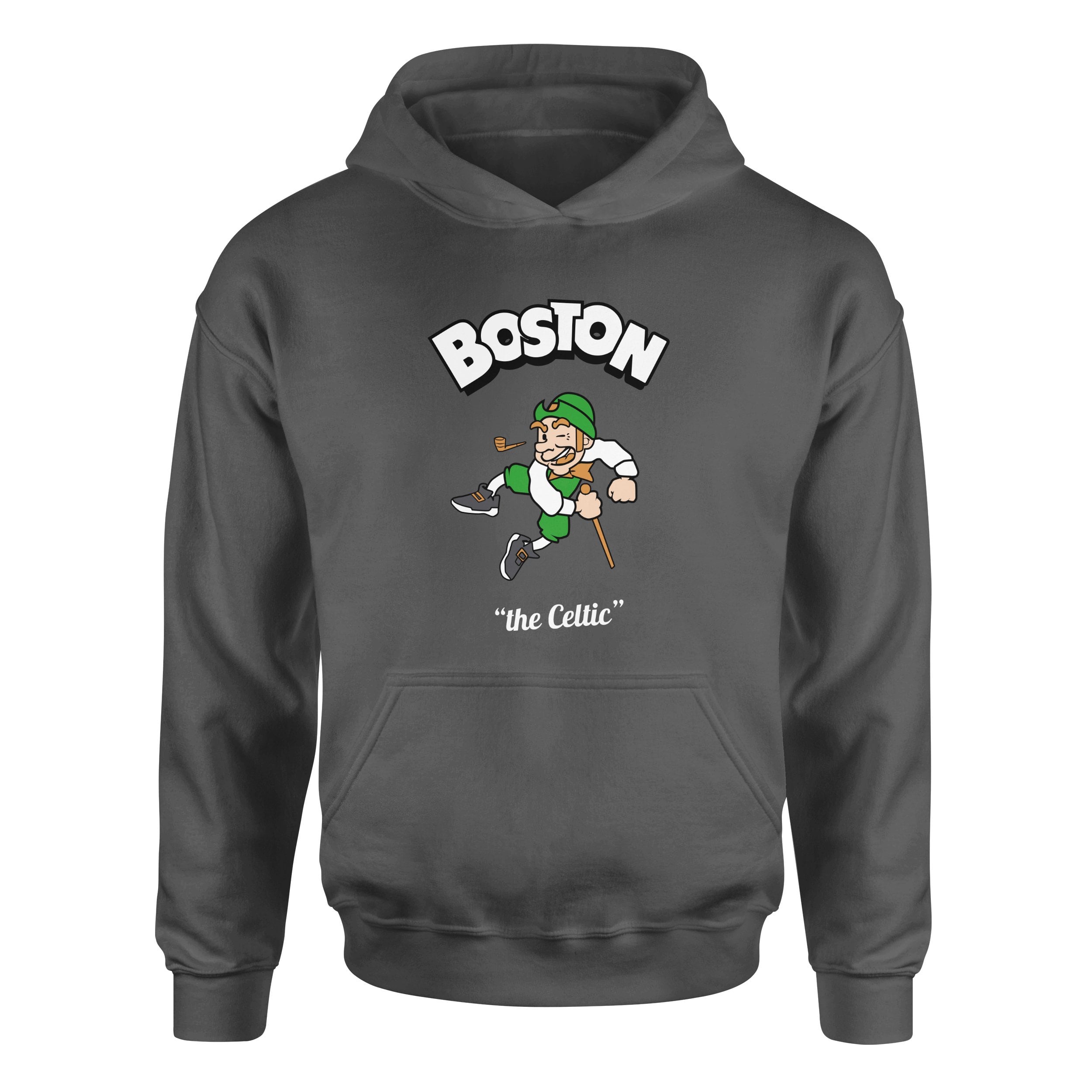 Celtics Cartoon Hoodie M - Füme