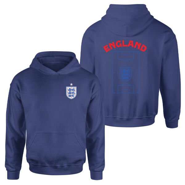 İngiltere Dünya Kupası 2026 Hoodie L - İndigo Mavisi