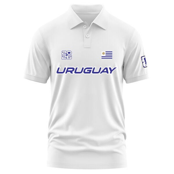 Uruguay 2026 Polo Tişört S - Beyaz