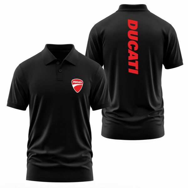 Ducati Basic Racing Polo Tişört L - Siyah