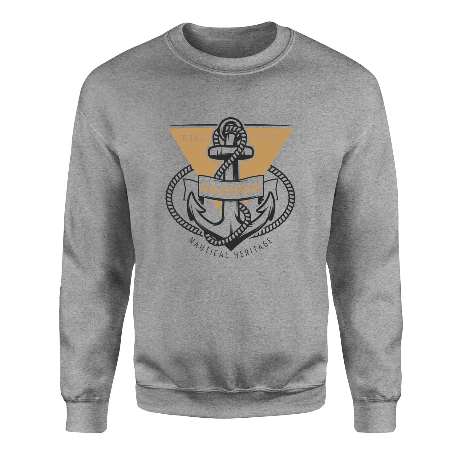 Skipper Denizci Sweatshirt L - Gri
