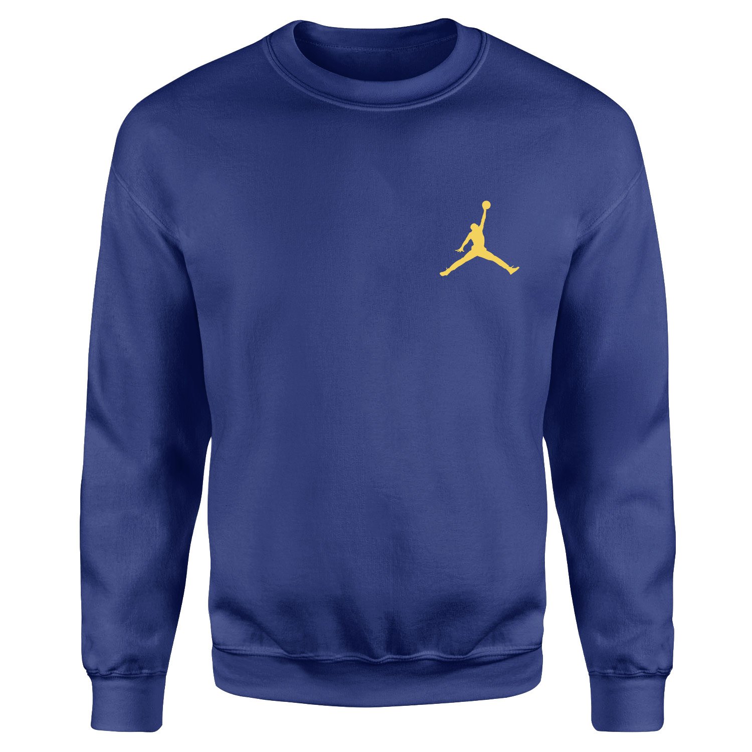 Air Jordan Gold Stroked Sweatshirt M - İndigo Mavisi