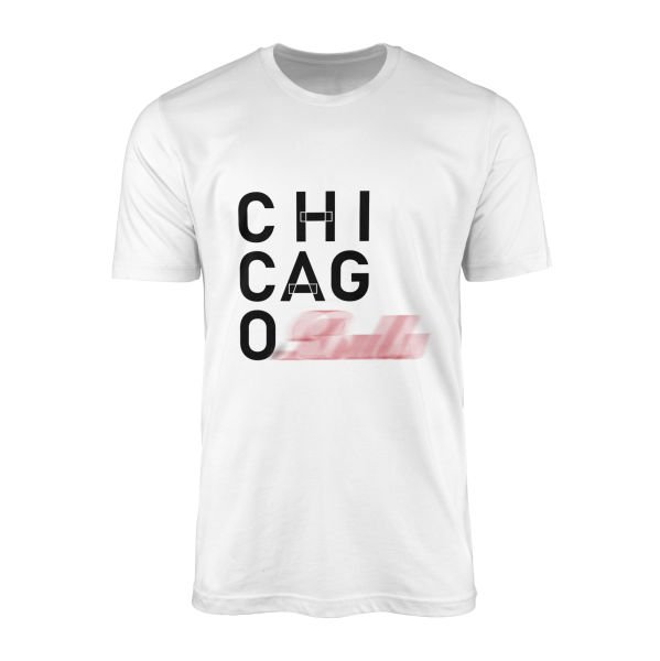 Chicago Tişört XL - Beyaz