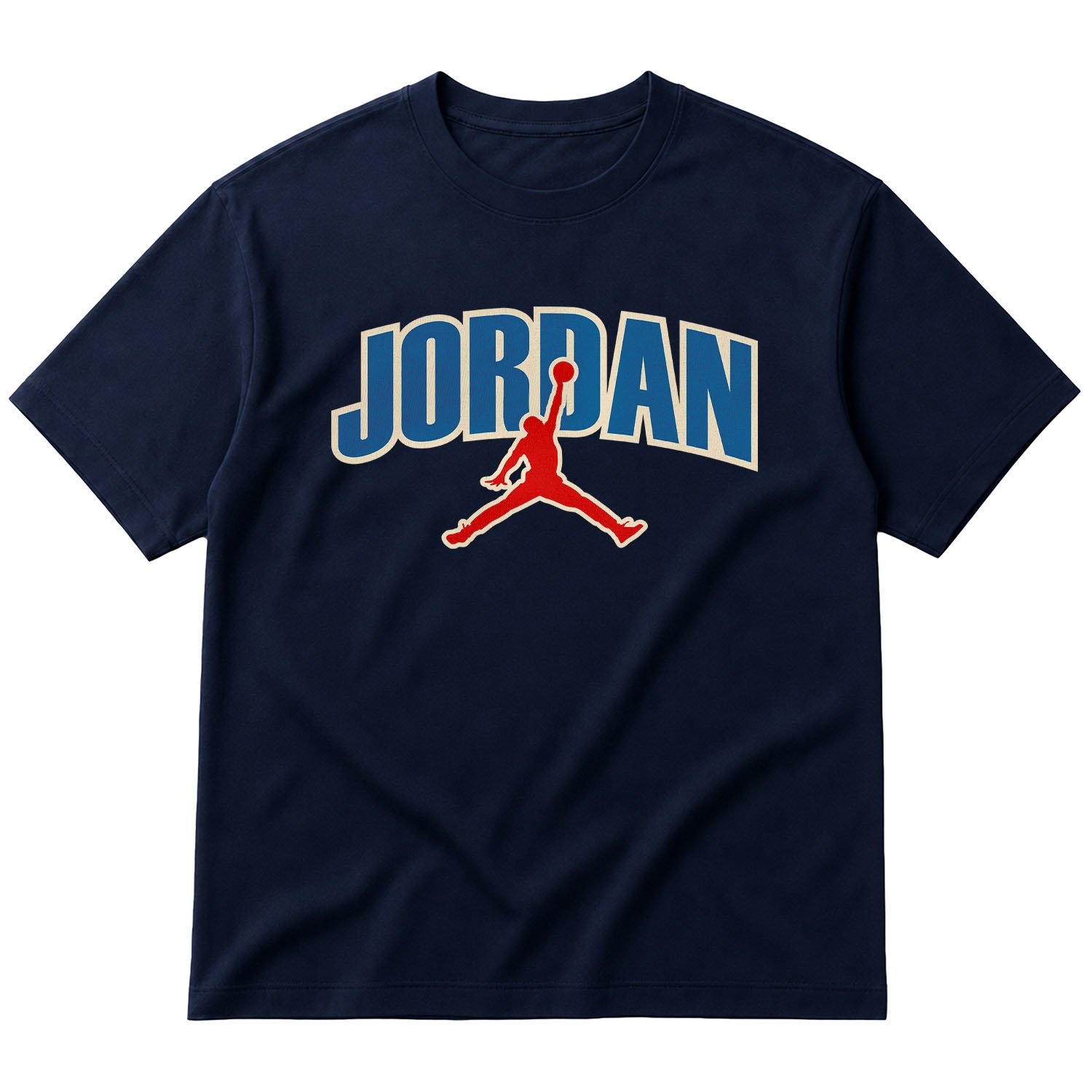Air Jordan Bluesh Oversize Tişört S - İndigo Mavisi