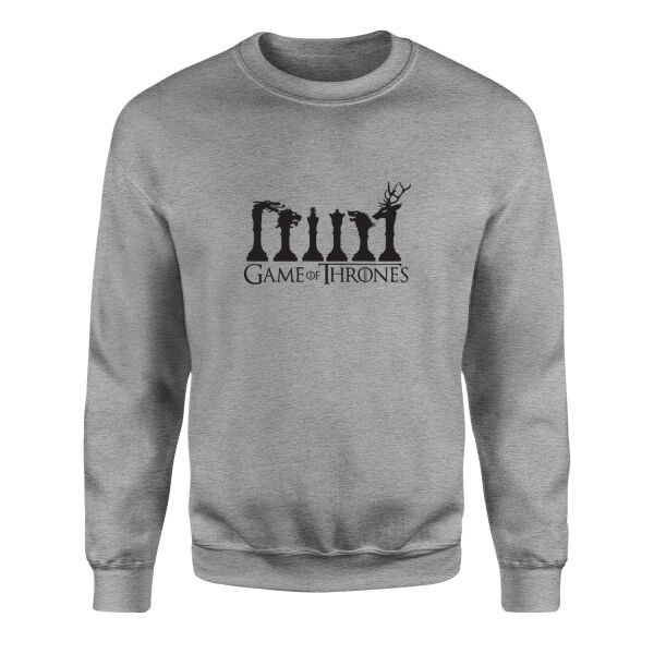 GoT Chess Sweatshirt S - Gri