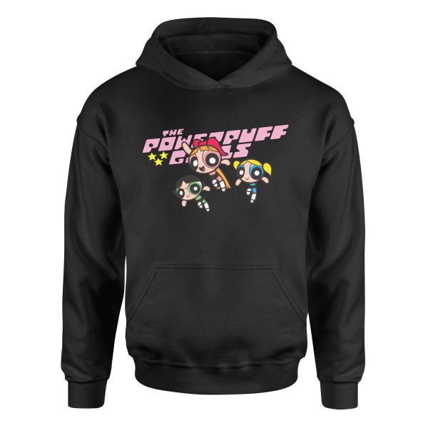 The Powerpuff Girls Hoodie S - Siyah