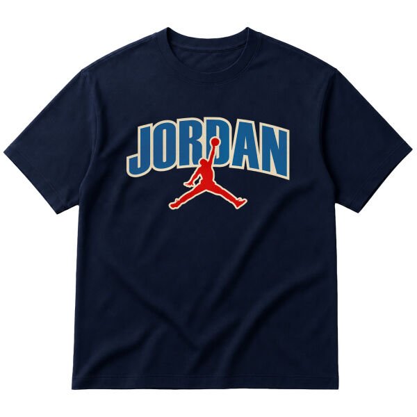 Air Jordan Bluesh Oversize Tişört M - İndigo Mavisi