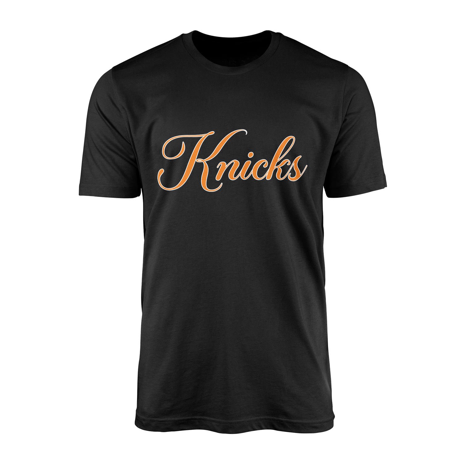 Knicks Cursive Tişört L - Siyah