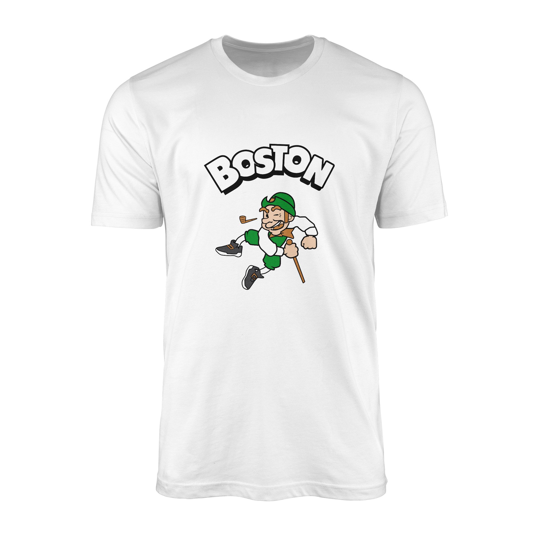 Celtics Cartoon Tişört M - Beyaz