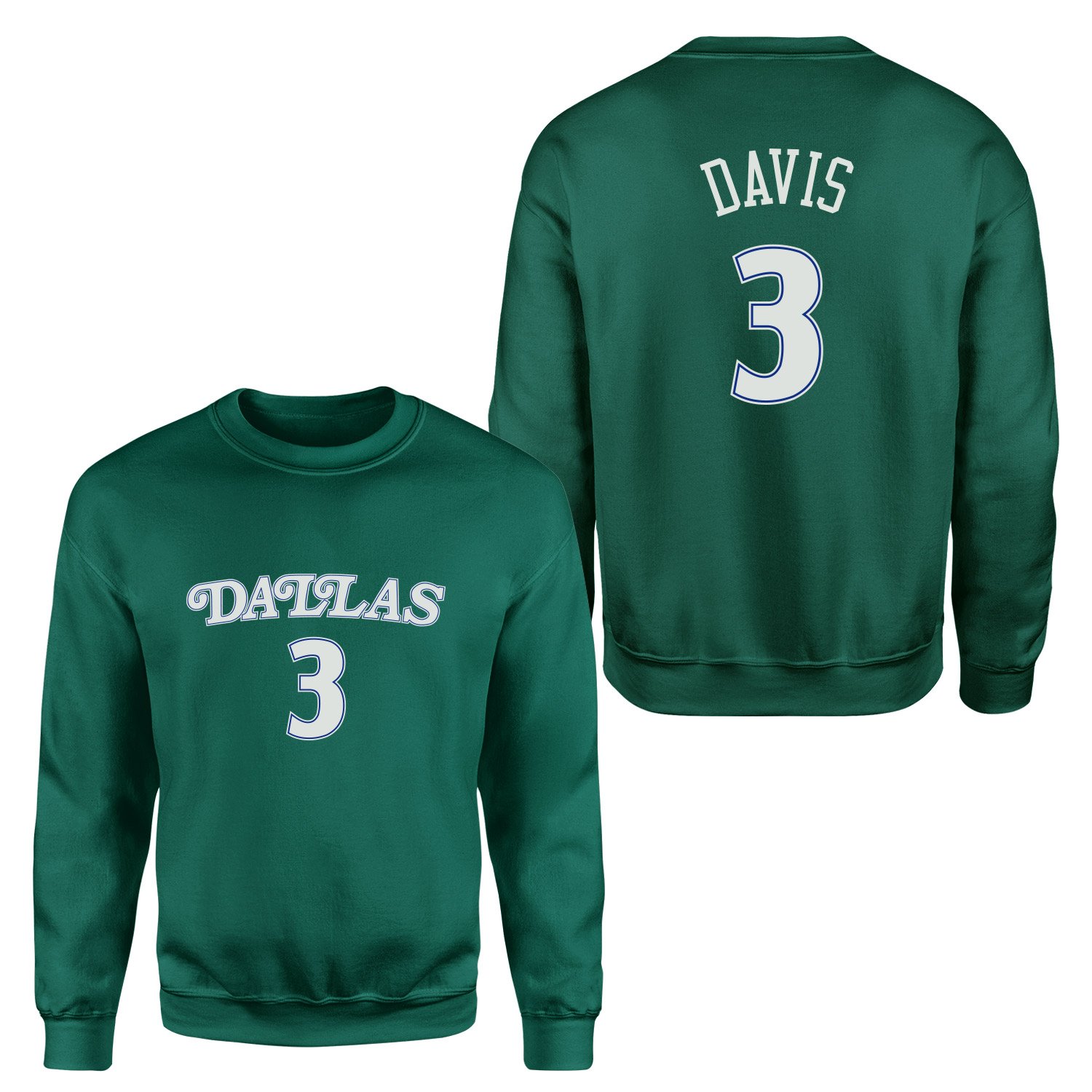 Anthony Davis 3 Dallas Forma Sweatshirt XXL - Nefti Yeşili