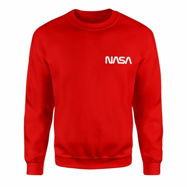 NASA Sweatshirt L - Kırmızı