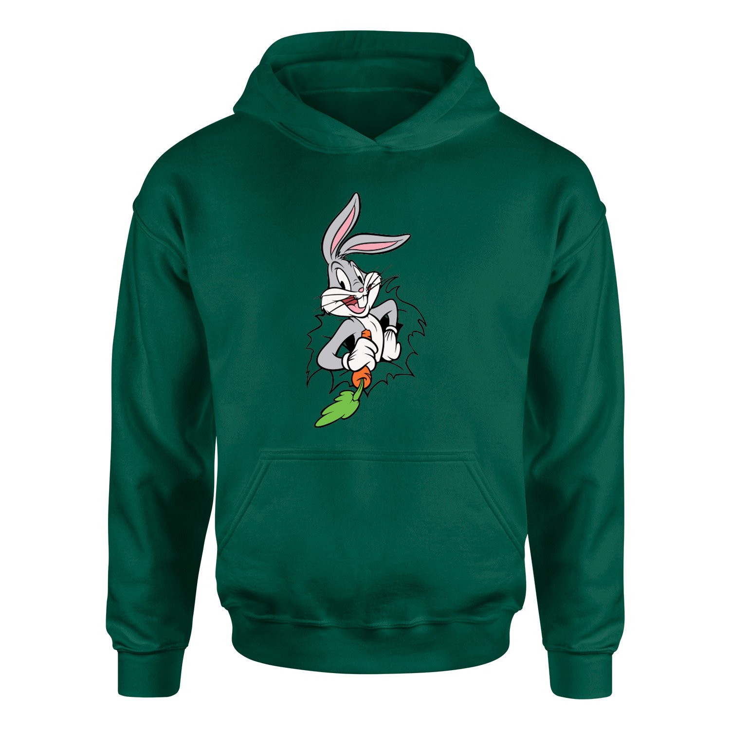 Bugs Bunny Splash Hoodie M - Nefti Yeşili