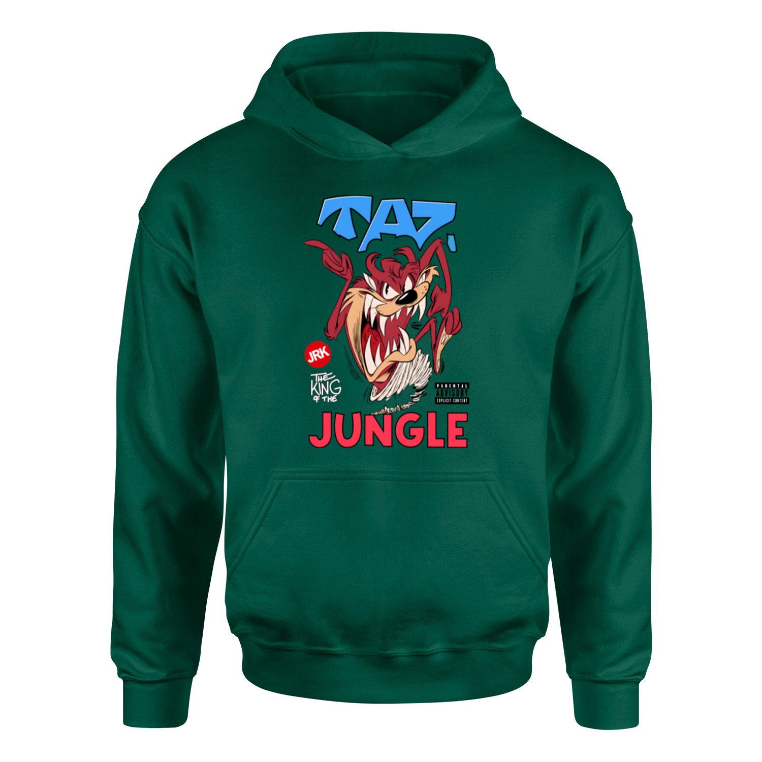 Taz The King of Jungle Hoodie S - Nefti Yeşili