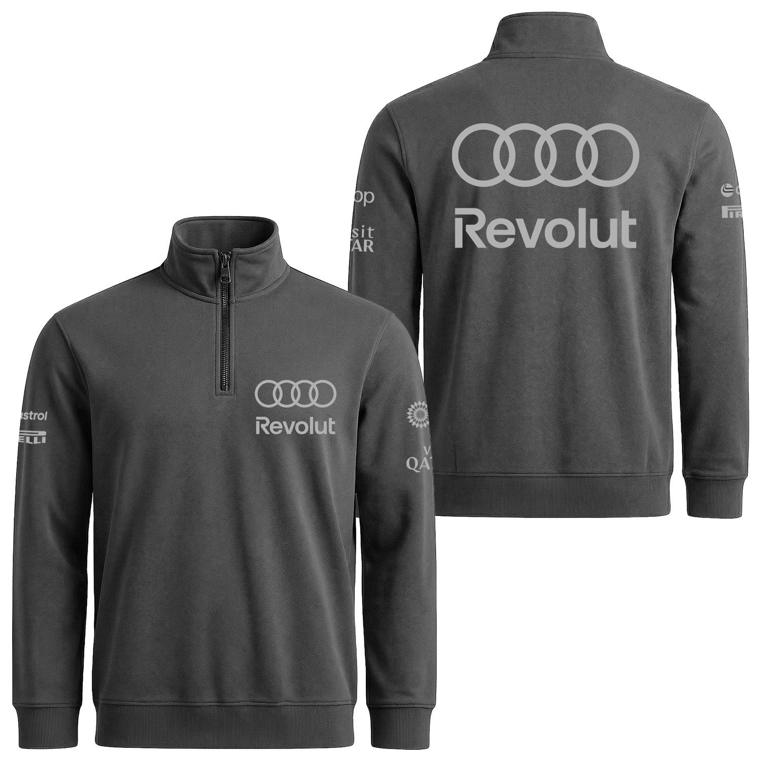 Audi Revolut Racing Yarım Fermuarlı Sweatshirt