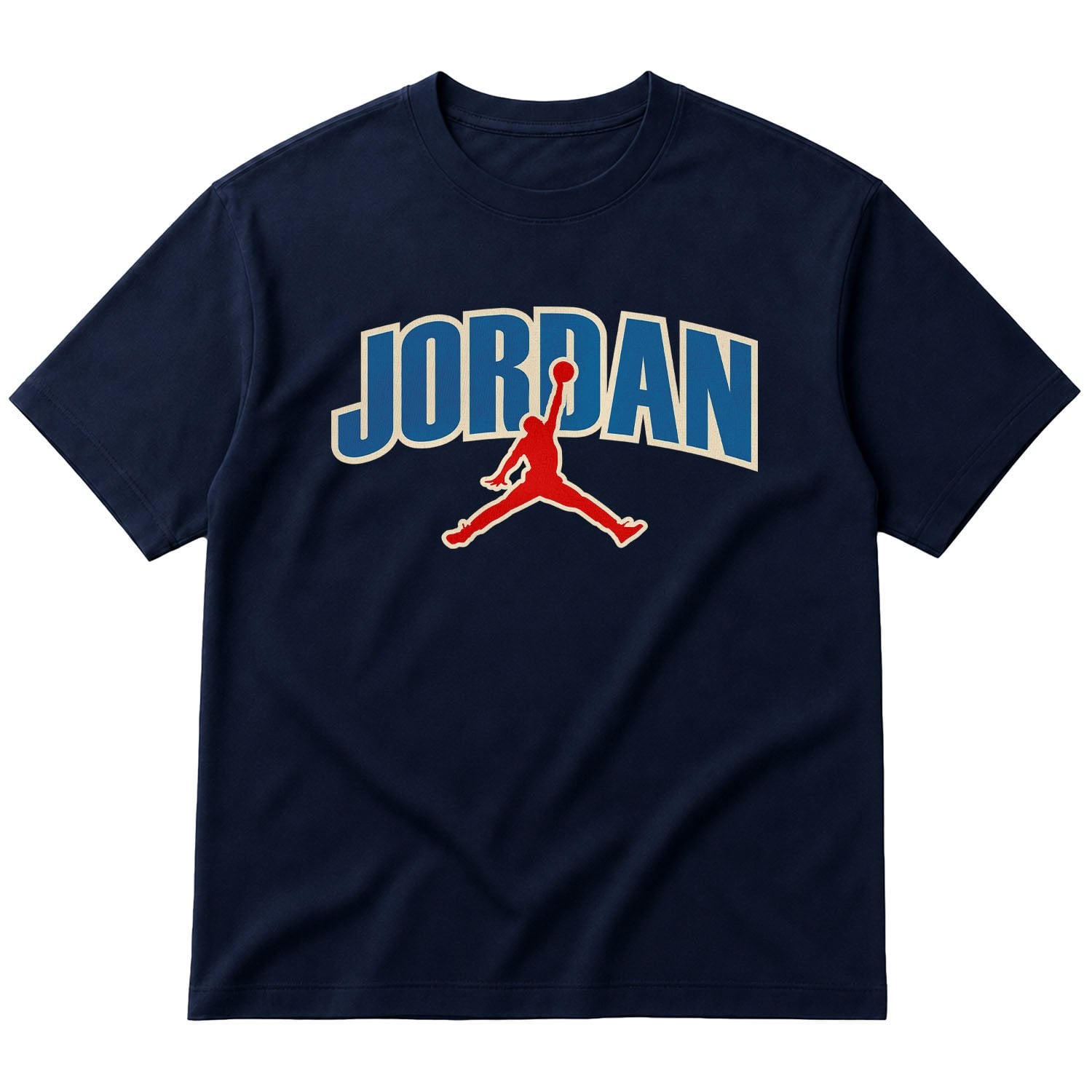 Air Jordan Bluesh Oversize Tişört XL - İndigo Mavisi