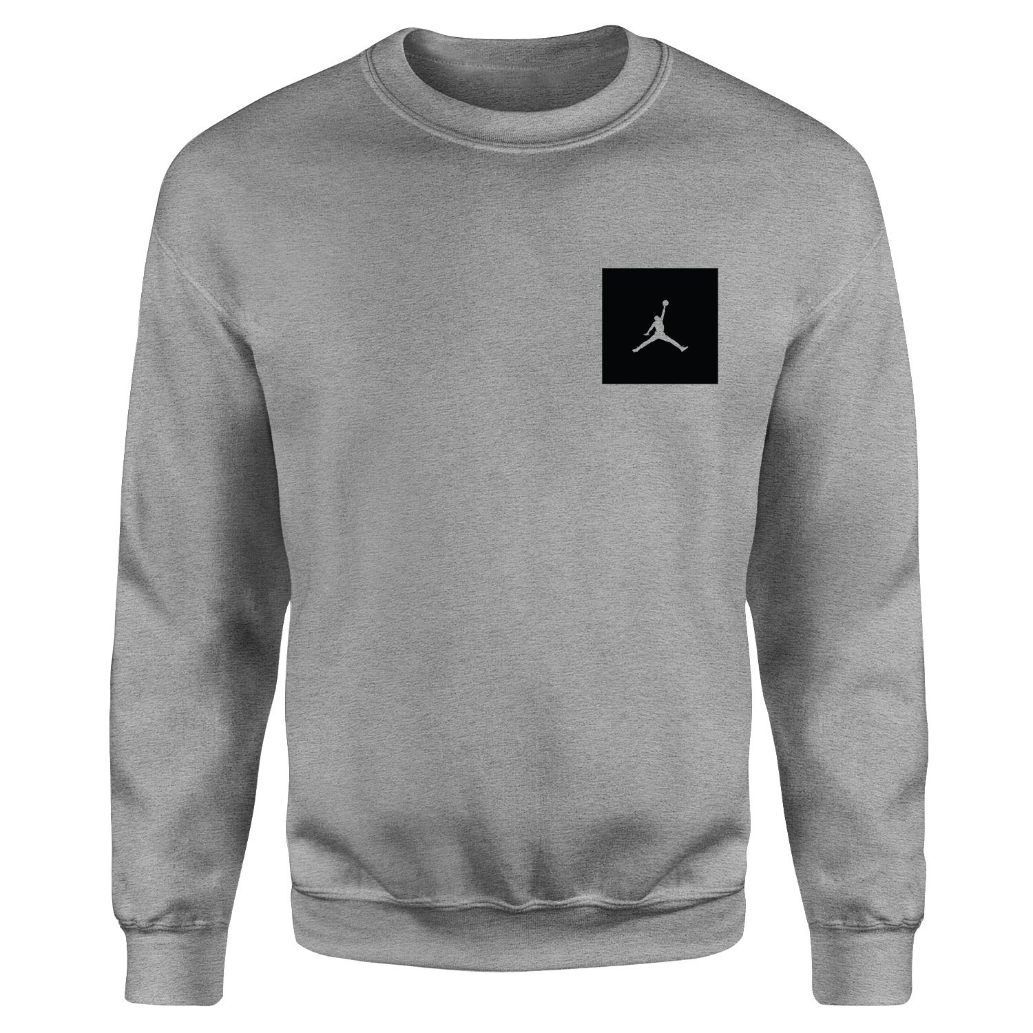 Air Jordan Black Patch Sweatshirt S - Gri