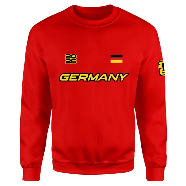 Almanya 2026 Sweatshirt S - Kırmızı
