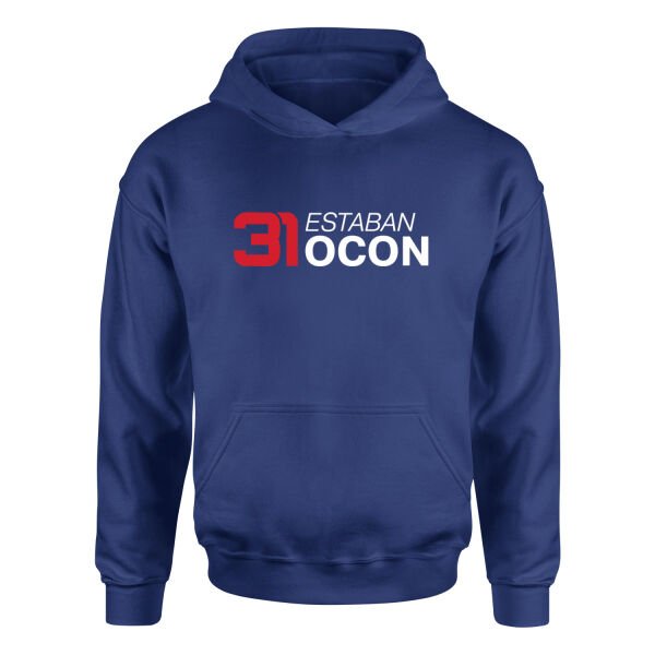 Estaban Ocon 31 Hoodie S - İndigo Mavisi