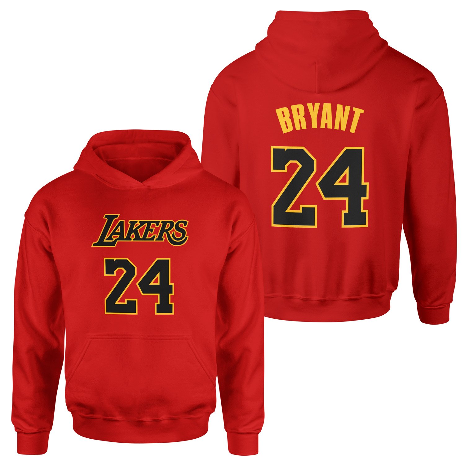 Kobe Bryant 24 B&G Lakers Forma Hoodie XXL - Kırmızı