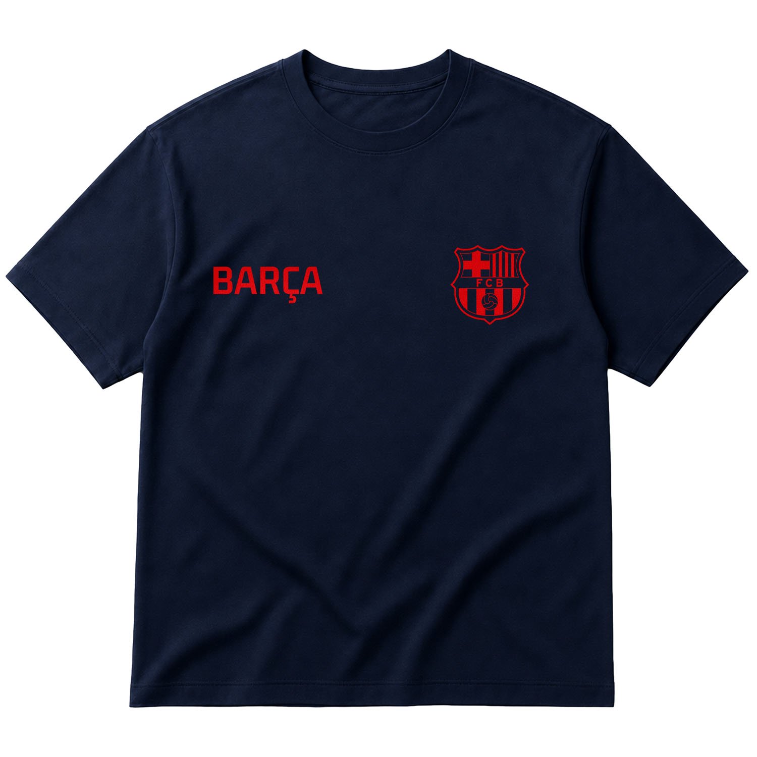 BARÇA Oversize Tişört XL - İndigo Mavisi