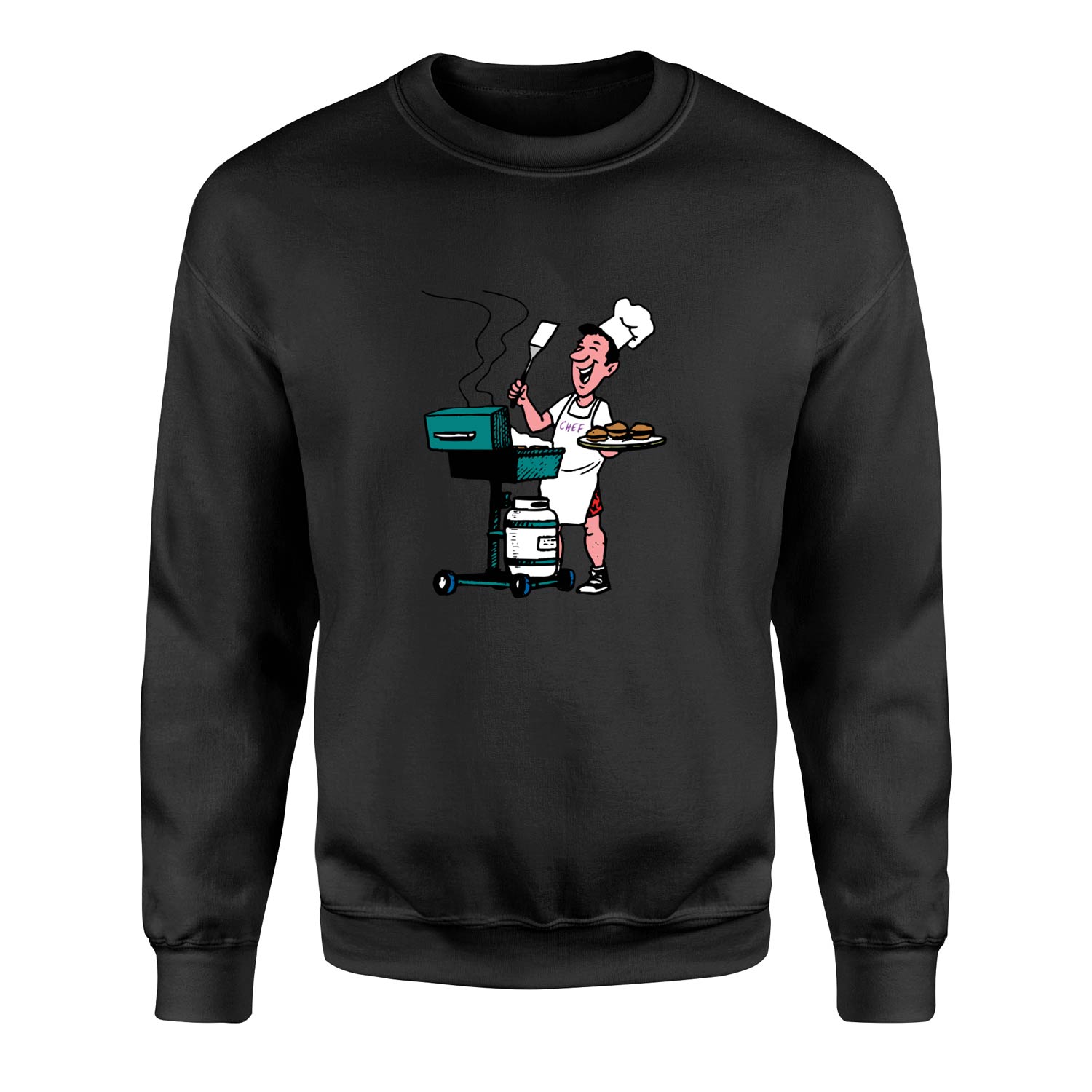 BBQ Chef Sweatshirt L - Siyah