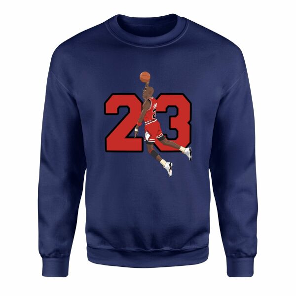 Michael “Air” Jordan Dunk Sweatshirt L - İndigo Mavisi