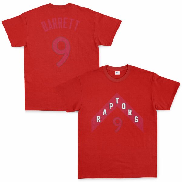 RJ Barrett 9 Raptors Jersey Tişört S - Kırmızı