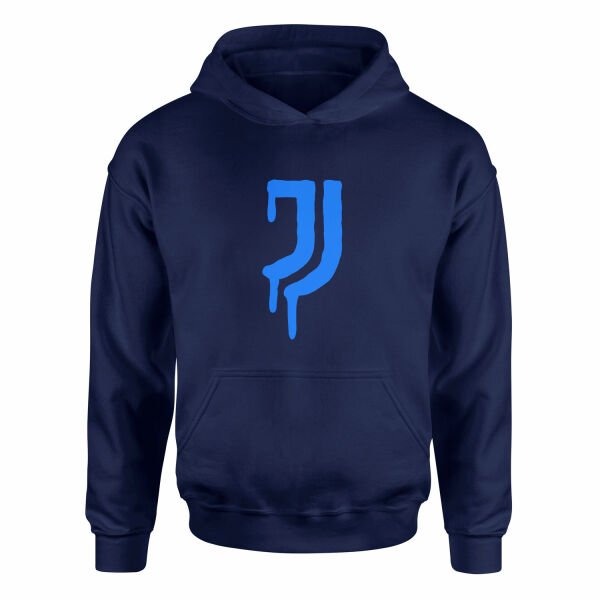 Juventus Acid Blue Hoodie XL - İndigo Mavisi