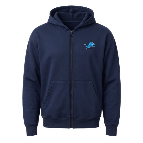 Detroit Lions Fermuarlı Kapüşonlu Sweatshirt