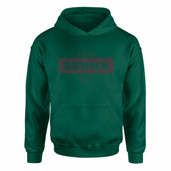 Ayrton Senna Hoodie S - Nefti Yeşili