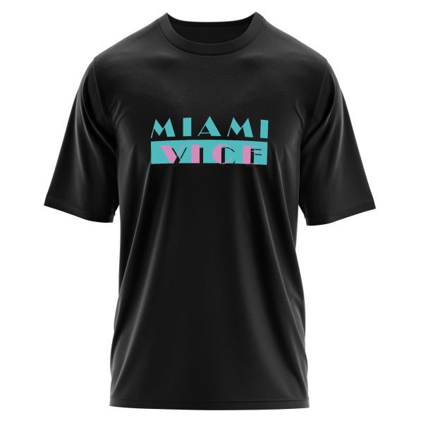 Miami Vice Oversize Tişört L - Siyah
